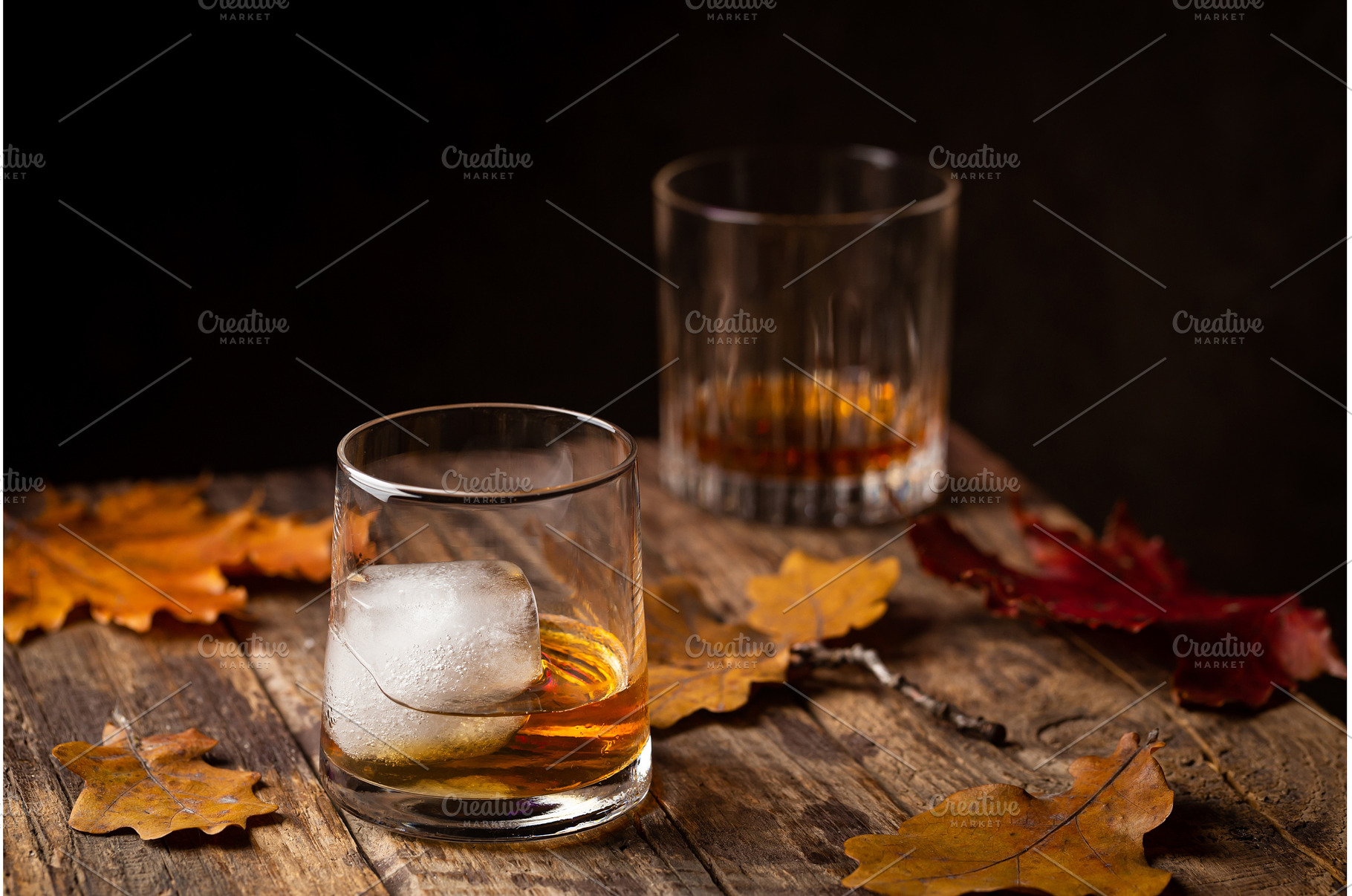 Glass of scotch whiskey, a Food & Drink Photo by piter.goskov