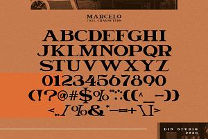 MARCELO-ENGRAVED FONT