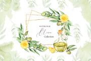 Watercolor Olive Collection, a Decorative Illustration by MayaNavits (Thumbnail 1 of 10)