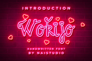 Wokijo - Loving Handwritten Font, a Script Font by Naistudio (Thumbnail 1 of 7)