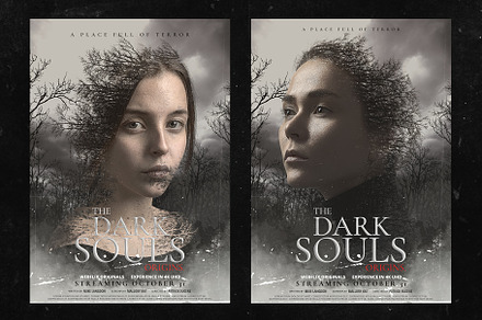 Horror Mystery Movie Poster, a Flyer Template by Bornx Design