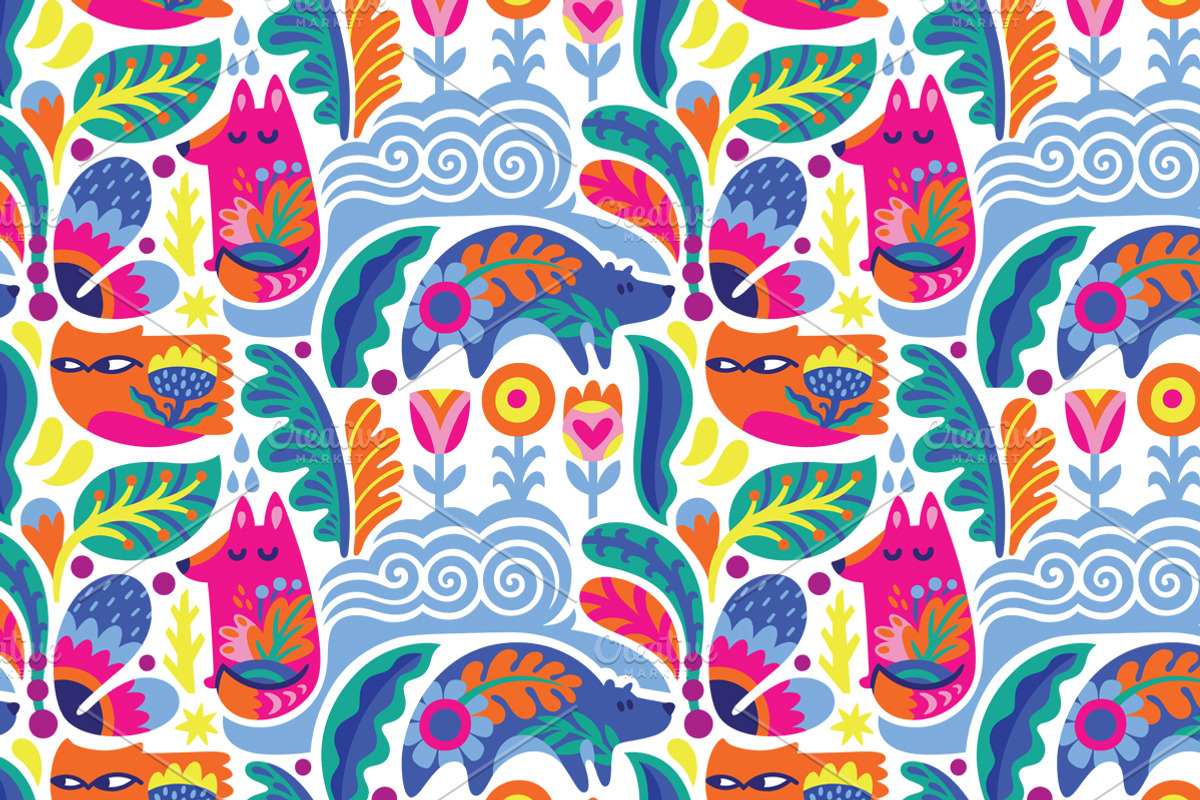 20 Colorful Seamless Patterns, a Pattern Graphic by PenguinHouse (Photo 9 of 13)