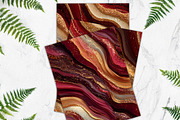 Glitter Gold Ruby Red Agate Papers, a Background Graphic by V Design Creator (Thumbnail 12 of 12)