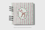 Cute Deers Card and Pattern, a Pattern Graphic by SirenaArt (Thumbnail 12 of 13)