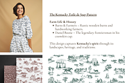 Kentucky Toile de Jouy Pattern, a Background Graphic by Hughes Studio (Thumbnail 4 of 9)