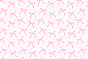 Watercolor Pink Bow Seamless Pattern, an Illustration by Stellalunarts (Thumbnail 2 of 4)