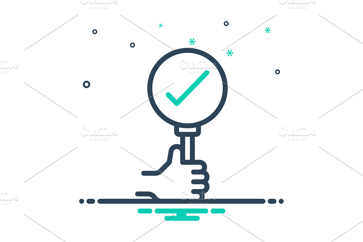 Correct true mix icon, an Icon by Creative priyanka | Creative Market