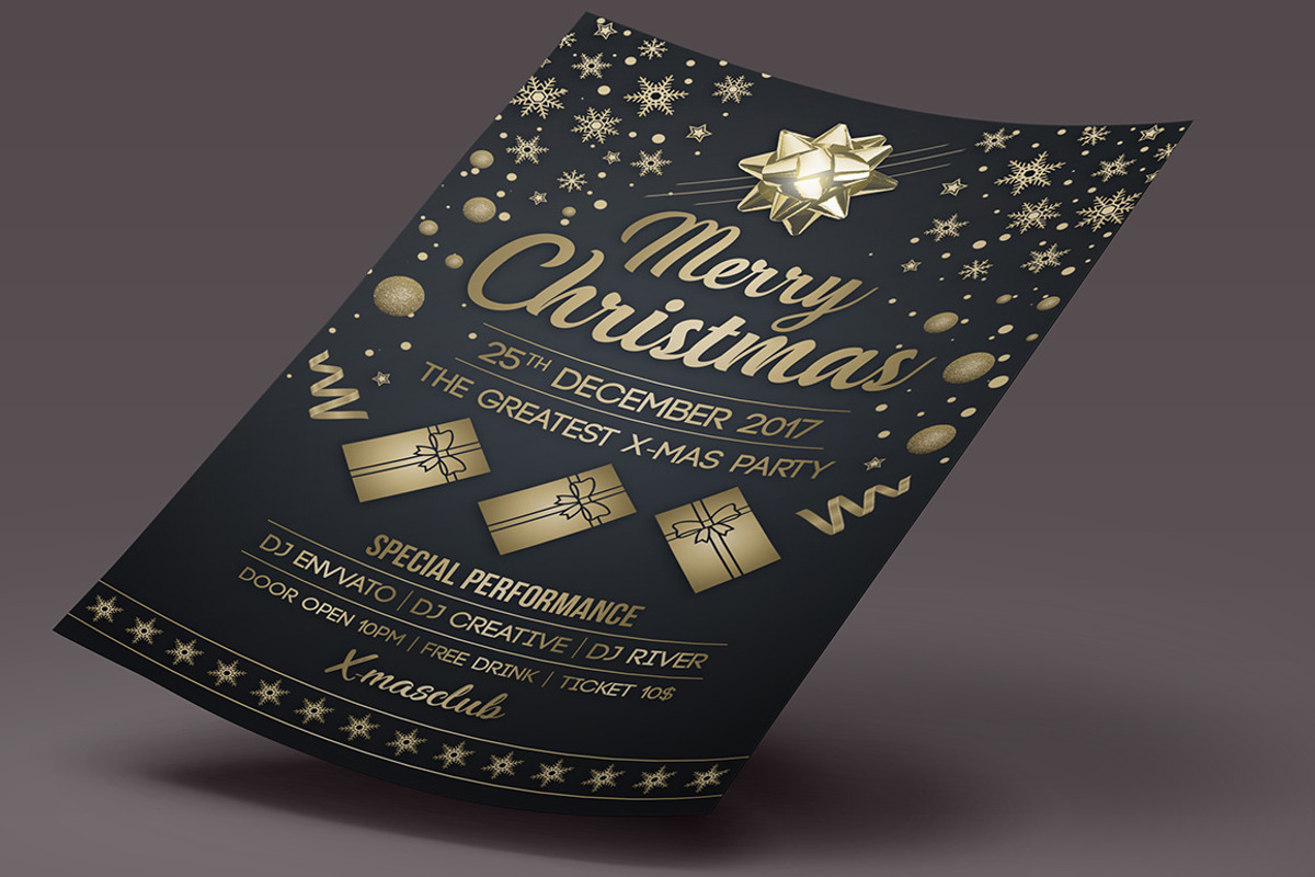 Merry Christmas Flyer, a Flyer Template by Creative  designer (Photo 2 of 3)