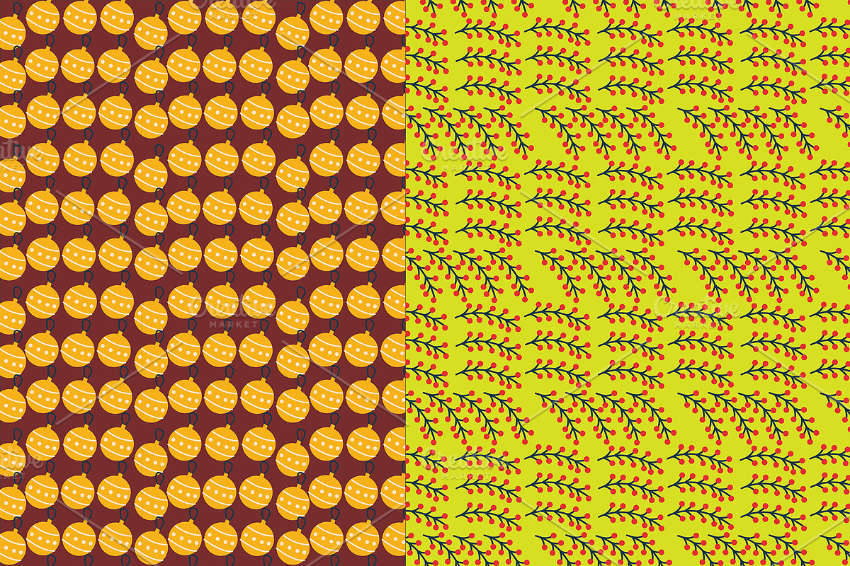 10 Seamless christmas digital paper, a Pattern Graphic by Madhabi Studio (Photo 3 of 6)
