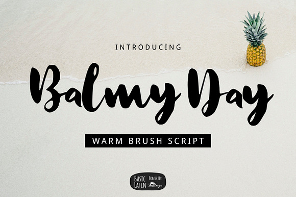 Balmy Day Brush Font preview 6