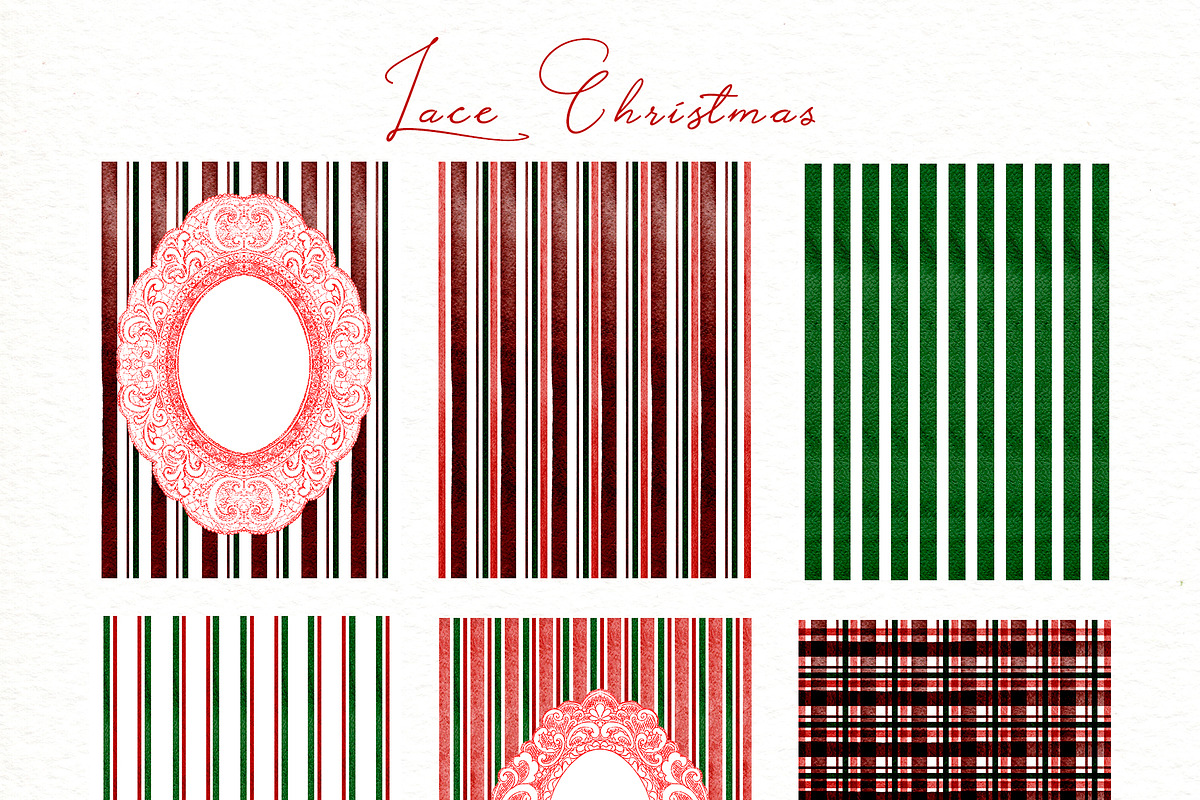 Lace Christmas. Hand draw graphic, an Object Graphic by ma_i_vi (Photo 8 of 9)