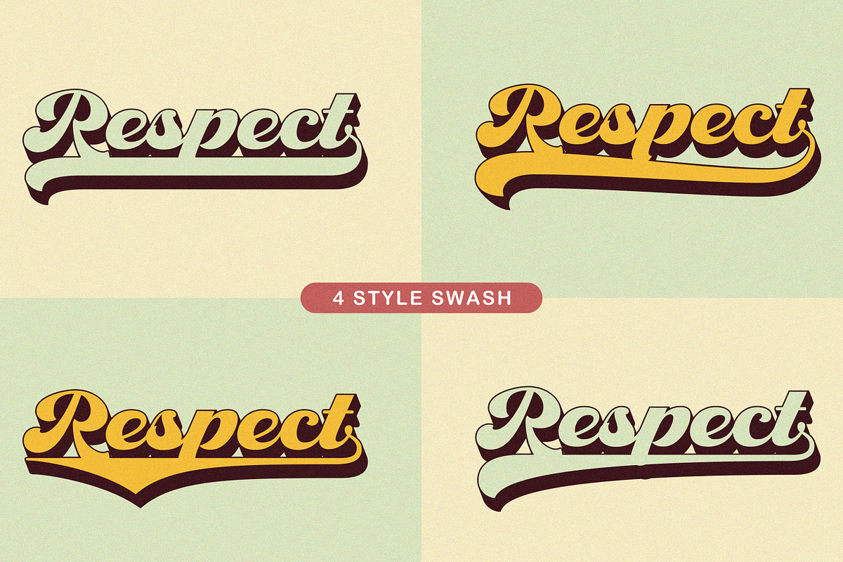 Retro Lettering - Groovy font, a Script Font by Nirmana Visual (Photo 5 of 11)
