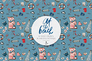 Vintage Beach Nautical Patterns, a Pattern Graphic by KaramfilaS (Thumbnail 8 of 19)