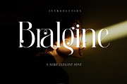 Bralgine A Modern Ligature Serif, a Serif Font by Alfinart (Thumbnail 1 of 10)