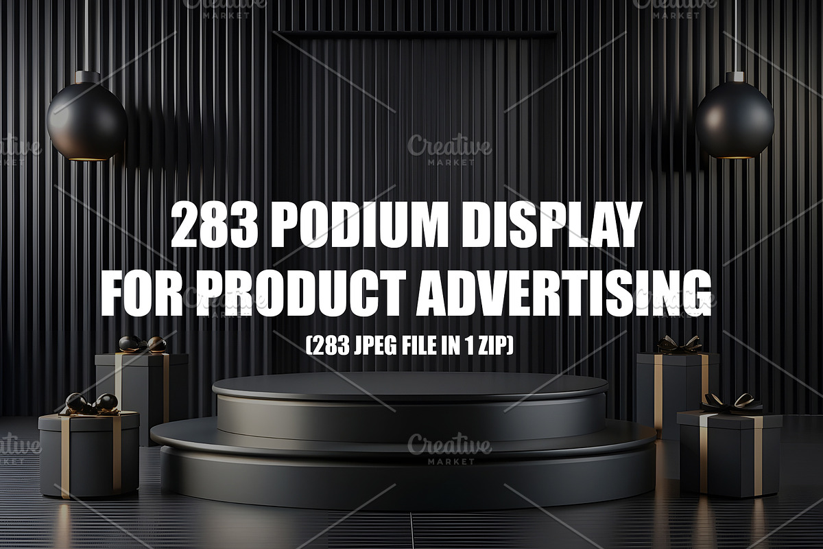 283 ELEGANT PODIUM DISPLAY PRODUCT, a Branding & Logo Template by Darkness Years (Photo 1 of 8)