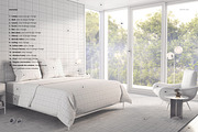 Modern Bedroom Bedding Mockup Set, a Product Mockup by creatsy5 (Thumbnail 5 of 9)