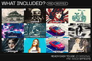 12 Photo Effect Templates, a Layer Style Add-On by iDoodle Studio (Thumbnail 2 of 6)