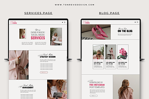 Website Template For Services