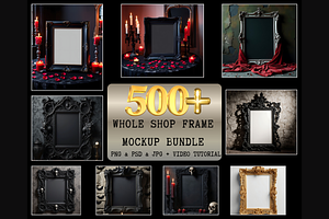 500+ Frame Mockup Bundle, a Mockup by StormDigitalArt