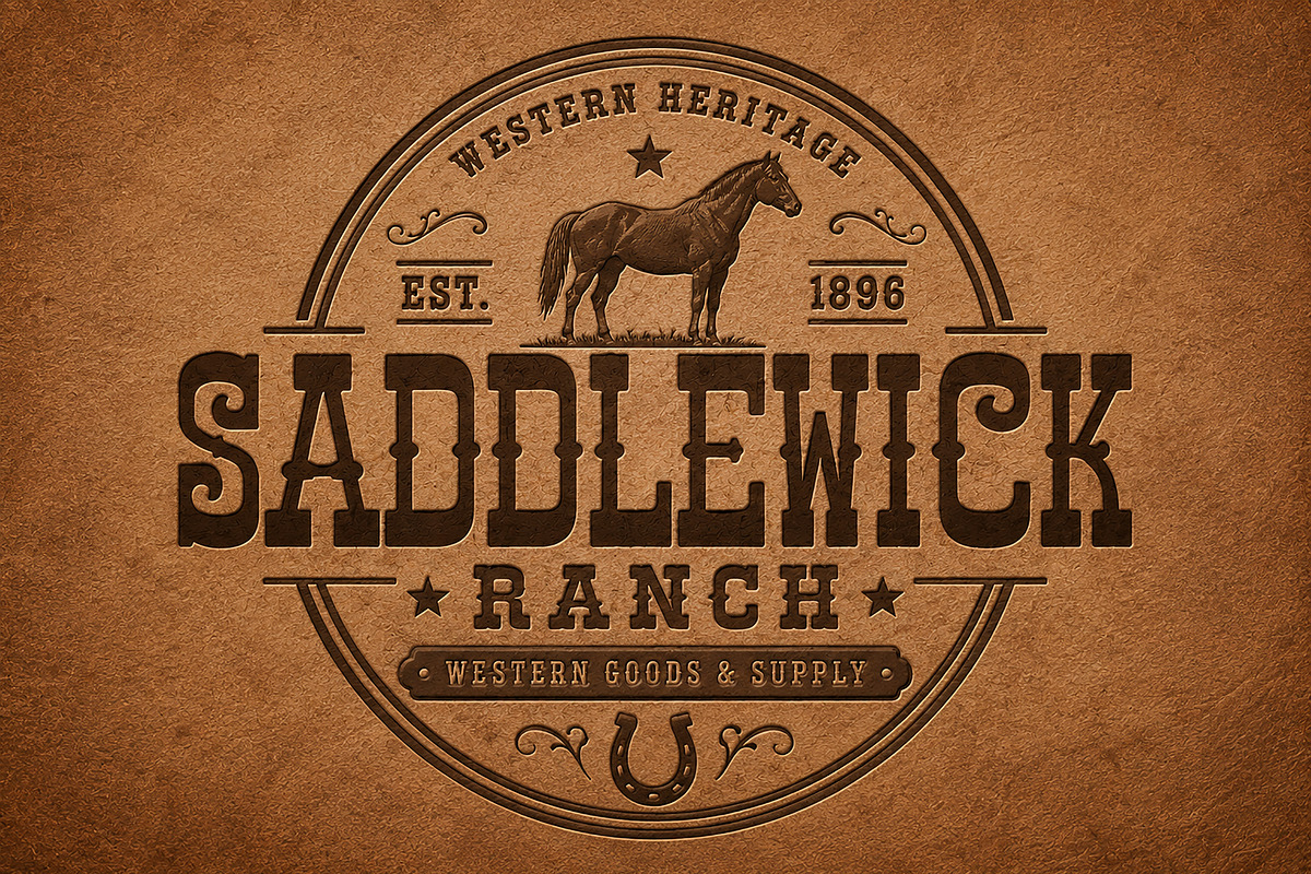 SADDLEWICK — Western Vintage Font, a Sans Serif Font by Wow Magic (Photo 3 of 4)