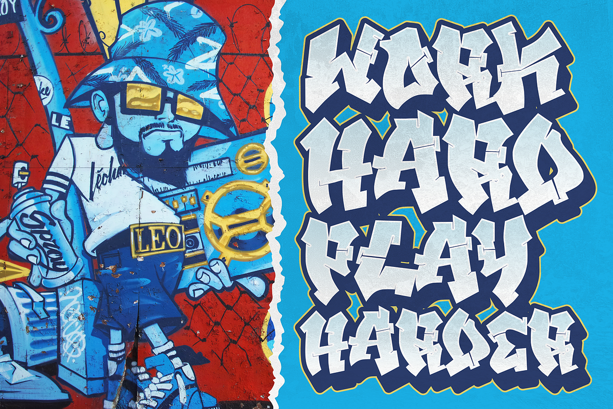 Xandercode - Awesome Graffiti Font, a Blackletter Font by figuree studio (Photo 6 of 10)