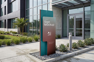 Navigation Sign Mockup