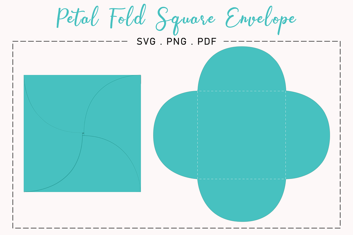 Petal Fold Envelope Templates, an Invitation Template by Jaq Illustrations (Photo 2 of 3)