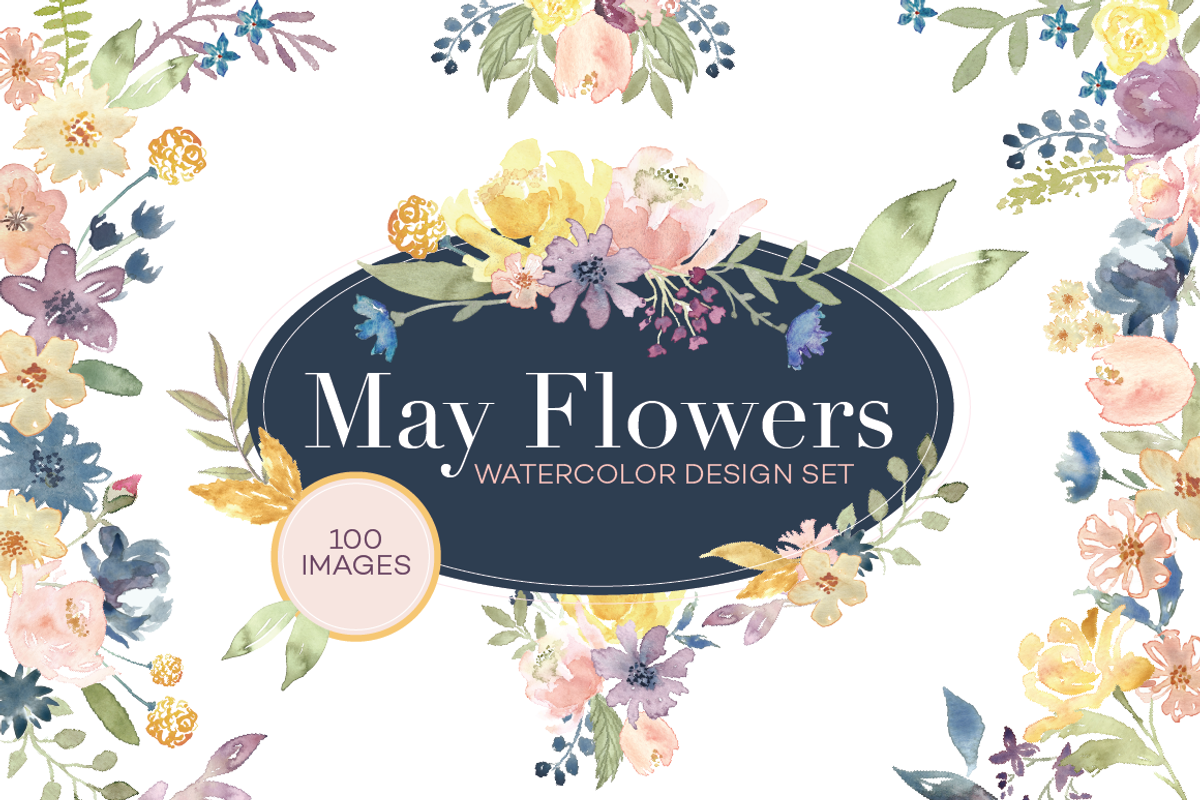 May Flowers Design Set - 50% OFF, an Illustration by Méora Studios (Photo 1 of 10)