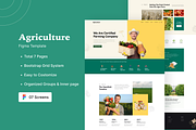 Agriculture landing page Website, a Websites & App Template by Themespell (Thumbnail 1 of 5)