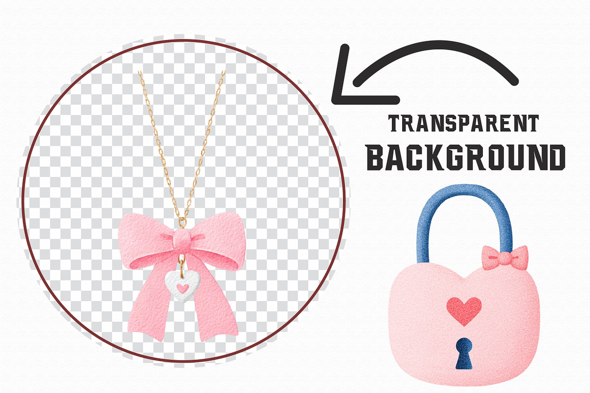 Coquette Valentines Clipart, an Illustration by Libby Wishes (Photo 4 of 7)