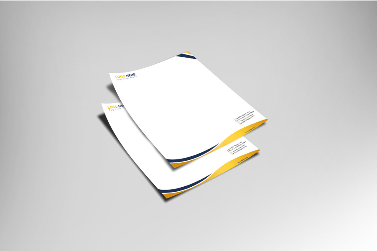 Letterhead Design Template, a Stationery Template by Vectsaifur807 (Photo 2 of 2)