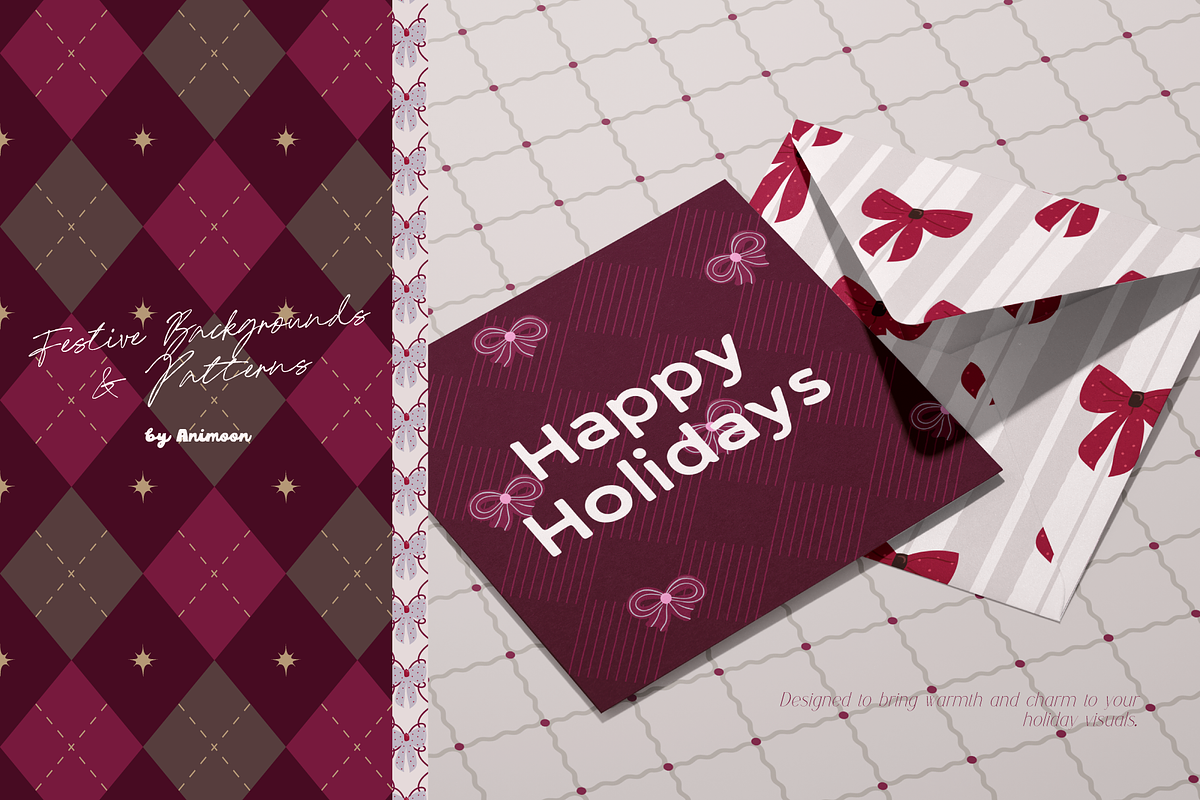 Christmas Backgrounds & Patterns, a Background Graphic by Animoon (Photo 14 of 17)