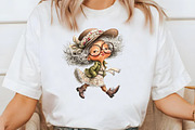 Funny Walking Grandma Clipart, an Illustration by Libby Wishes (Thumbnail 6 of 7)