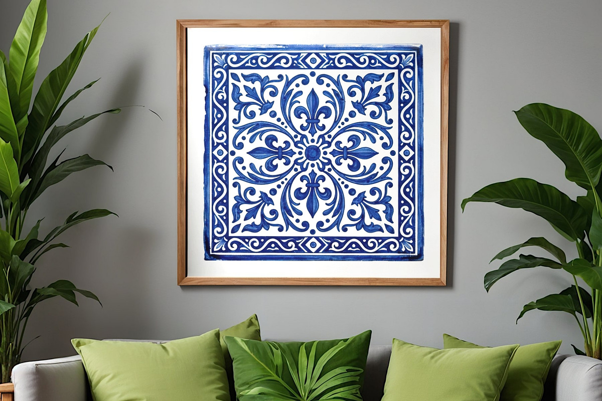 Mediterranean Tiles Azulejo Clipart, an Object Graphic by VectorPanther (Photo 5 of 8)