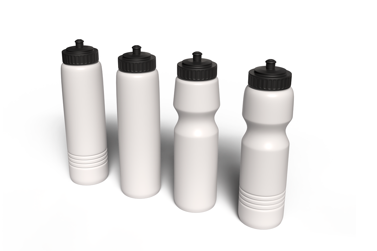 4 Sport Water Bottles 3D Model, an Object 3D Model by Casa Mandarina (Photo 5 of 5)