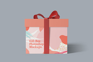 Gift Box Photoshop Mockups