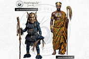 Traditional Folks World Cliparts, a Person Illustration by ThatsDesignArt (Thumbnail 9 of 17)
