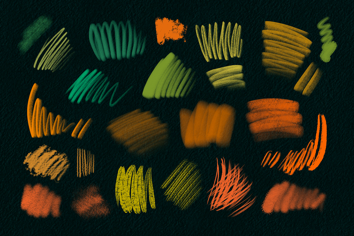 27 Textured Pencil Brushes Procreate, a Brush Add-On by Moon House Shop (Photo 5 of 7)