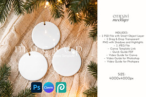 Ornament Mockup Set of 3