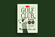 Retro Golf Club Flyer, a Flyer Template by Guuver (Thumbnail 1 of 3)