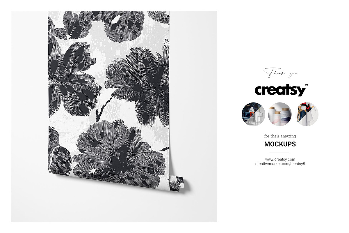 Mono Chic Abstract Floral Pattern, a Pattern Graphic by TSTUDIO (Photo 12 of 14)