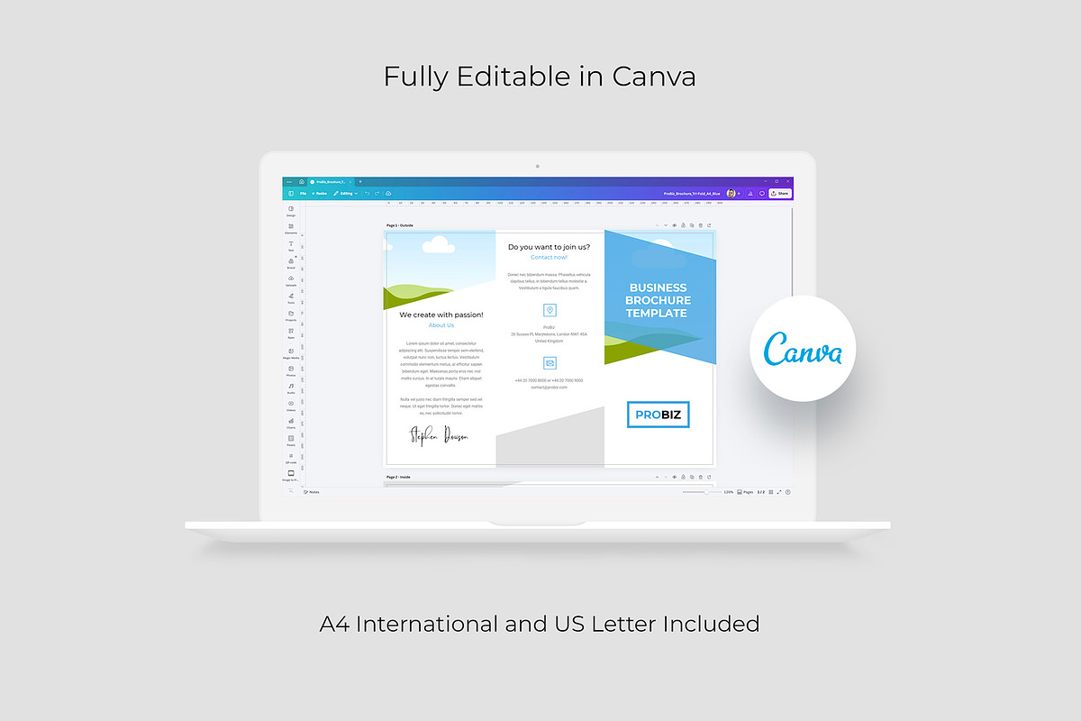 Trifold Business Brochure Template, a Brochure Template by artbart (Photo 8 of 10)