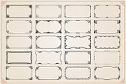 Decorative frames and borders set #1, an Object Graphic by Digiselector Design Goods (Thumbnail 7 of 7)