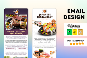 Mailchimp template for restaurants