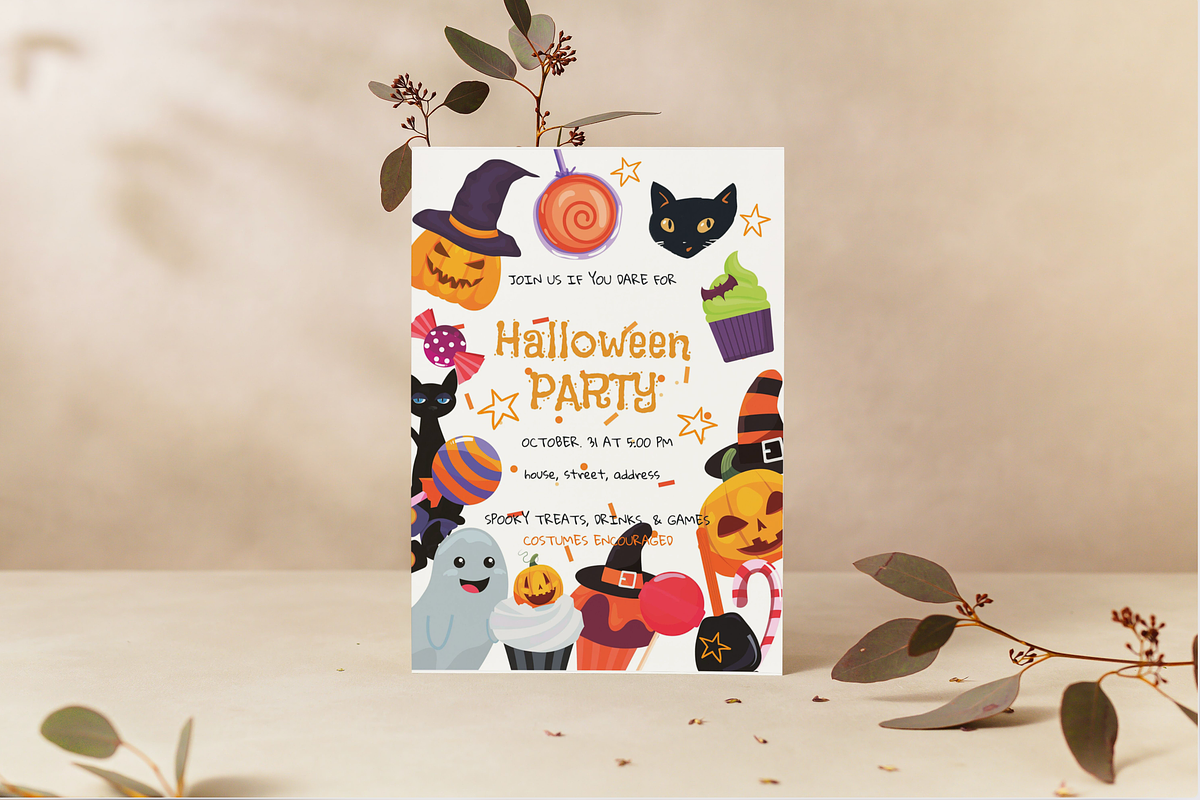 Editable Halloween Invitation, an Invitation Template by ForeverPrint (Photo 5 of 8)