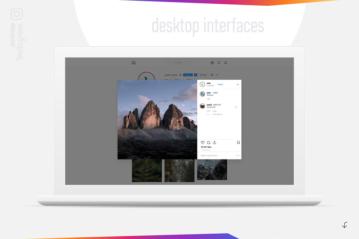 Instagram Mockup Bundle, a Social Media Template by karnofff (Photo 15 of 15)