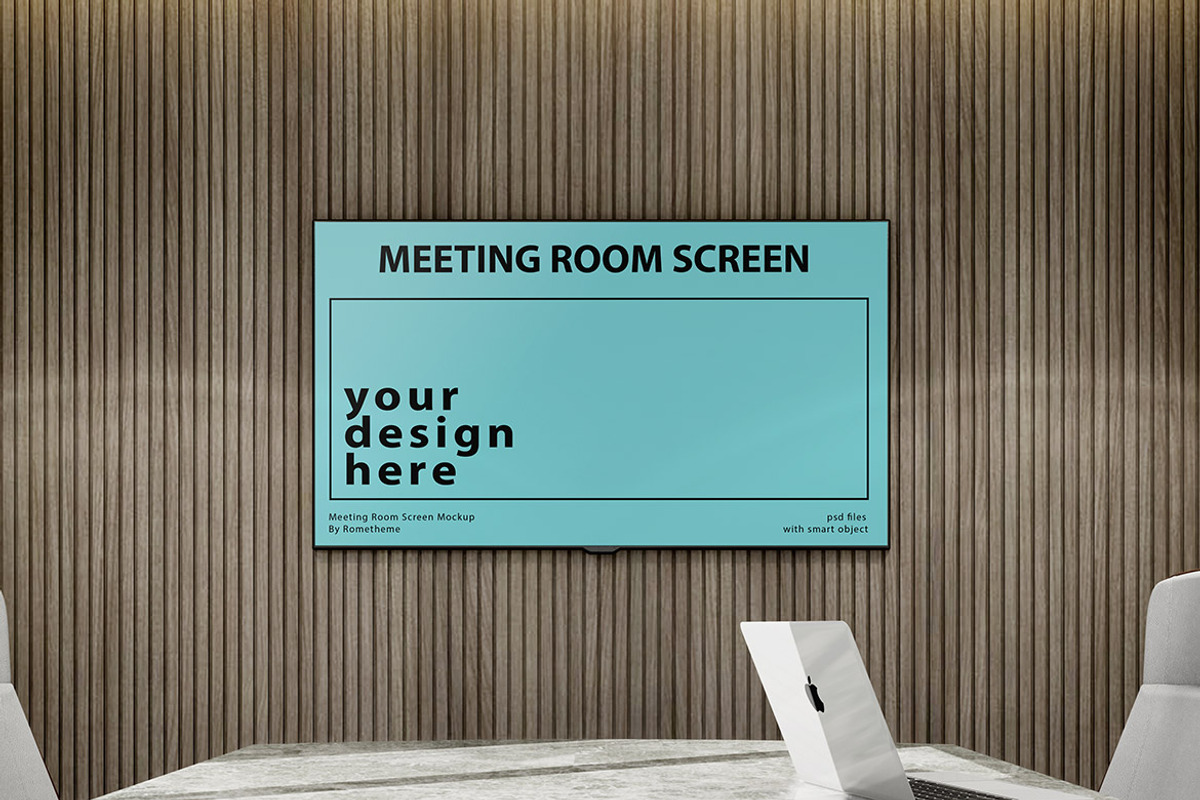 Meeting Room Screen vol.02 - Mockups, a Wearable Device Mockup by Rometheme Std (Photo 4 of 4)
