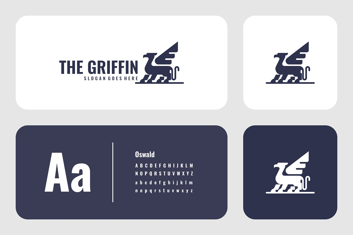 Modern Monochrome Mythical Griffin, a Branding & Logo Template by Artnivora.Std (Photo 2 of 4)
