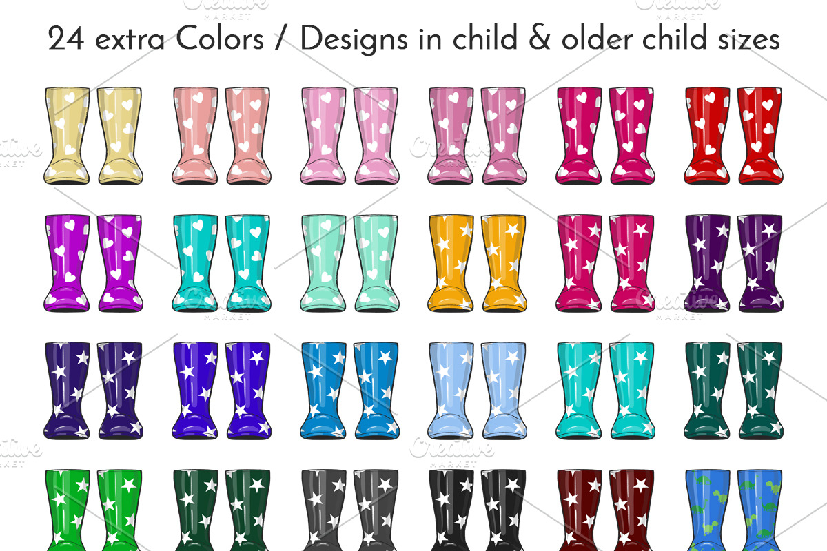 Family Welly Boots Collection, an Object Illustration by JT Digital Studio (Photo 7 of 11)