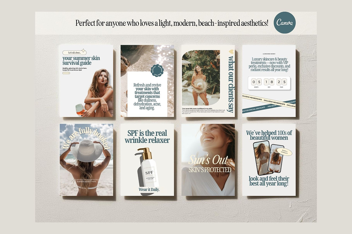 Esthetician Skincare Medspa Templates preview 3